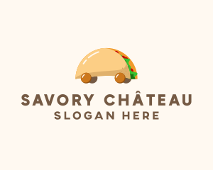 Taco Snack Food Cart logo design