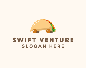 Taco Snack Food Cart logo design