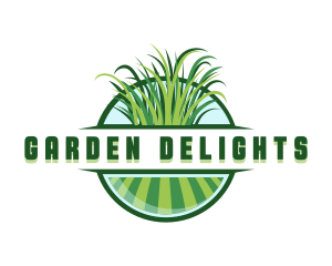 Grass Lawn Landscaping logo design