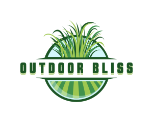 Grass Lawn Landscaping logo design