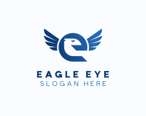 Security Eagle Letter E logo design