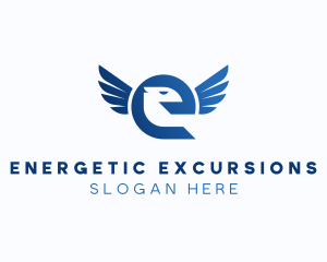 Security Eagle Letter E logo design