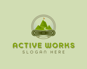 Mountaineering Outdoor Adventure logo design