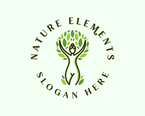 Nature Woman Tree Beauty logo design