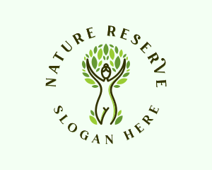 Nature Woman Tree Beauty logo design