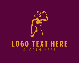 Female Boxer Fitness logo