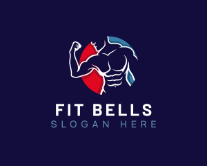 Masculine Fitness Gym logo design