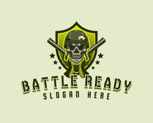 Military Skull Gun logo