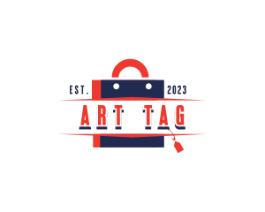 Shopping Bag Sale Tag logo design