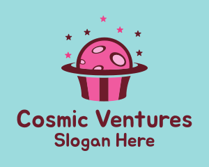 Space Cupcake Muffin logo