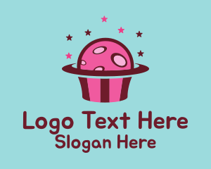 Space - Space Cupcake Muffin logo design