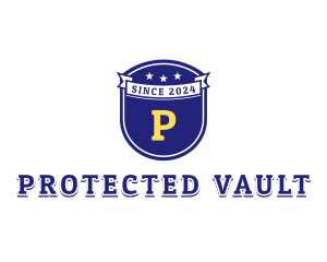 Banner Shield Protection logo design