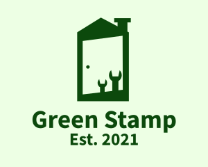 Green Home Fixture  logo design