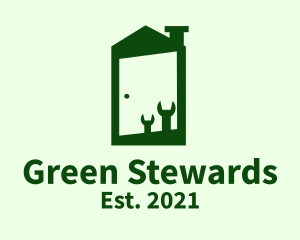 Green Home Fixture  logo design