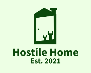 Green Home Fixture  logo design