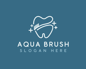 Tooth Brush Dental logo design