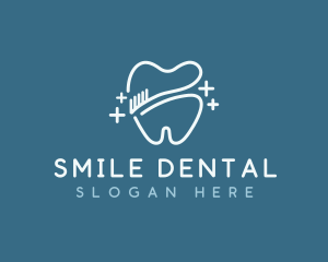Tooth Brush Dental logo design