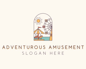 Carnival Amusement Theme Park logo design