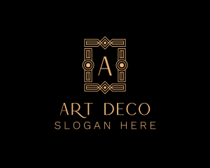 Fancy Art Deco Hotel logo design