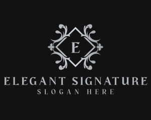 Elegant Ornament Crest logo design