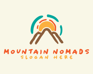 Sunrise Mountain Adventure logo design