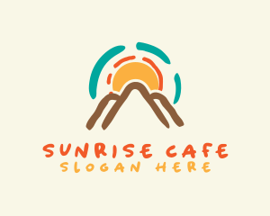 Sunrise Mountain Adventure logo design