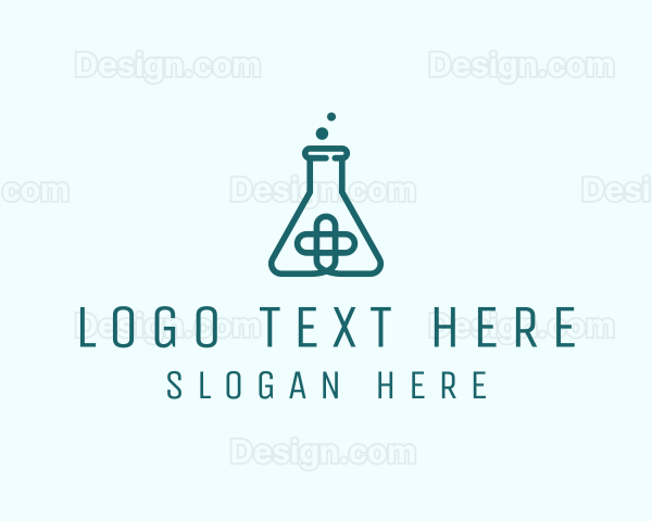 Medical Lab Flask Logo