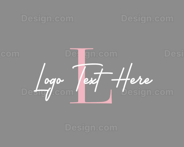 Handwriting Feminine Business Logo