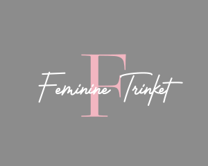 Handwriting Feminine Business logo design