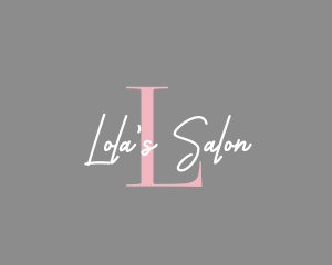 Handwriting Feminine Business logo design