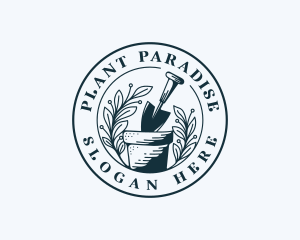 Plant Gardening Trowel logo design