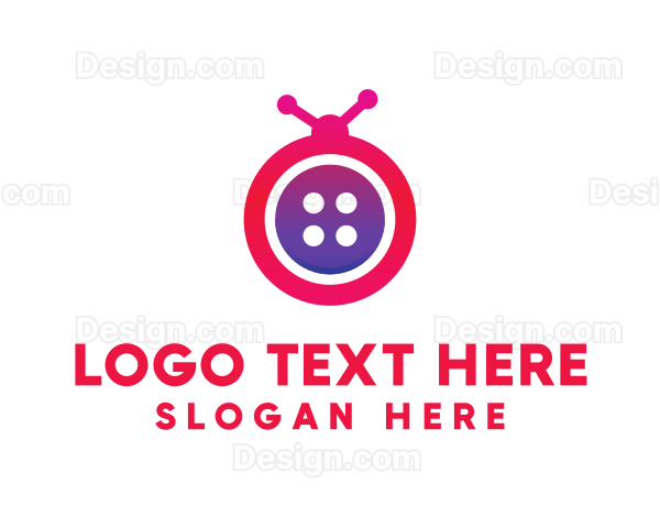 Bug Insect Button Logo