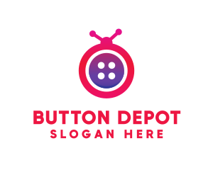 Bug Insect Button logo