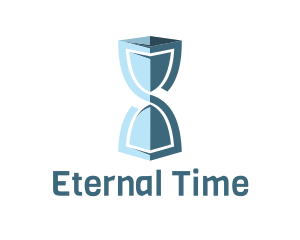 Protect Hourglass Time logo design