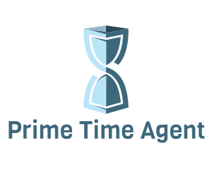 Protect Hourglass Time logo design