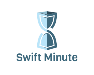 Protect Hourglass Time logo design