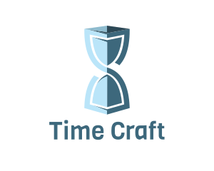 Protect Hourglass Time logo design