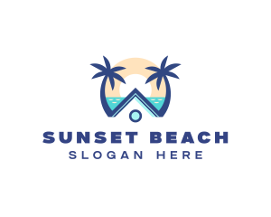 Beach House Vacation logo design