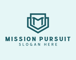 Shield Letter M logo