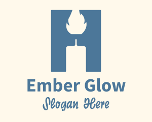 Blue Scented Candle Logo