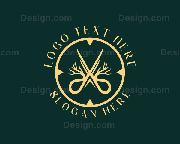 Plant Scissor Gardener Logo