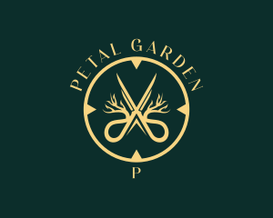 Plant Scissor Gardener  logo design