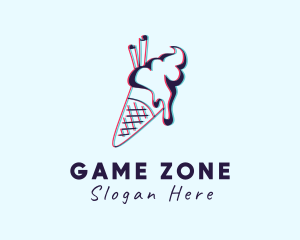 Sweet Ice Cream Dessert Logo