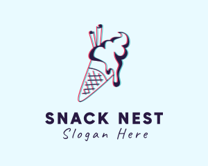 Sweet Ice Cream Dessert logo design