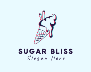 Sweet Ice Cream Dessert logo design