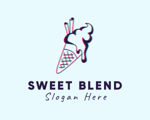 Sweet Ice Cream Dessert logo design