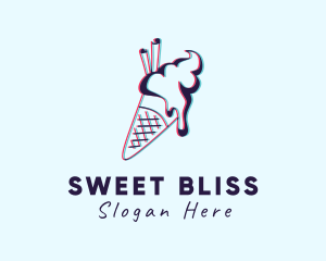 Sweet Ice Cream Dessert logo design