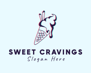 Sweet Ice Cream Dessert logo design