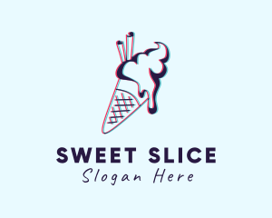 Sweet Ice Cream Dessert logo design