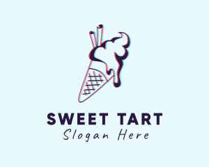 Sweet Ice Cream Dessert logo design